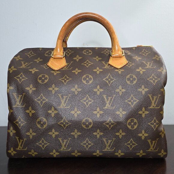 Vintage authentic Louis Vuitton Monogram Speedy 30 Bag - Picture 1 of 16